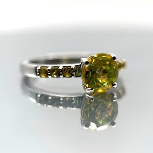 Women’s Sapphire Ring - Sterling Silver - September Birthstone - Gift for Her